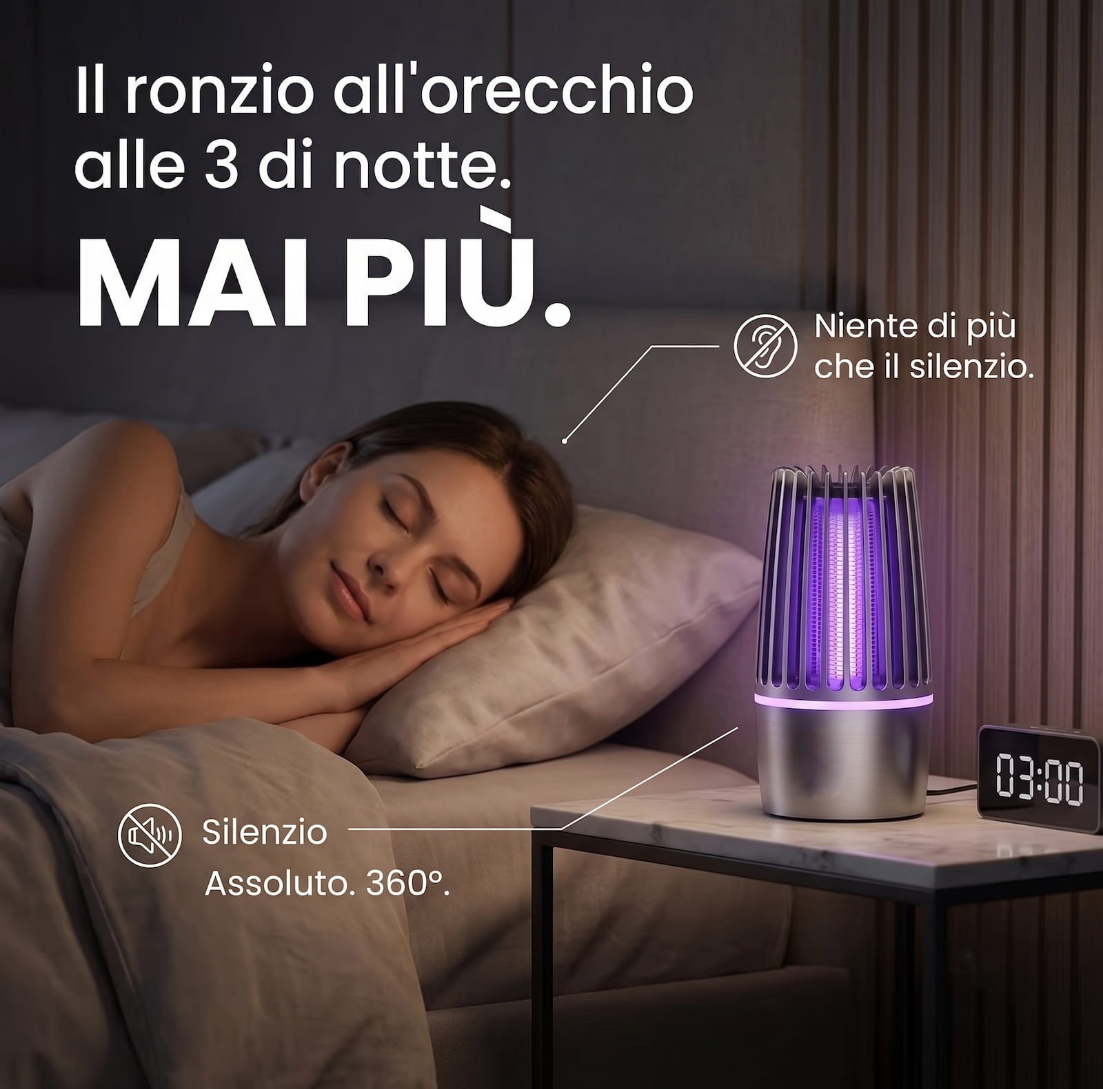 Notte serena accanto a ZanzaShield