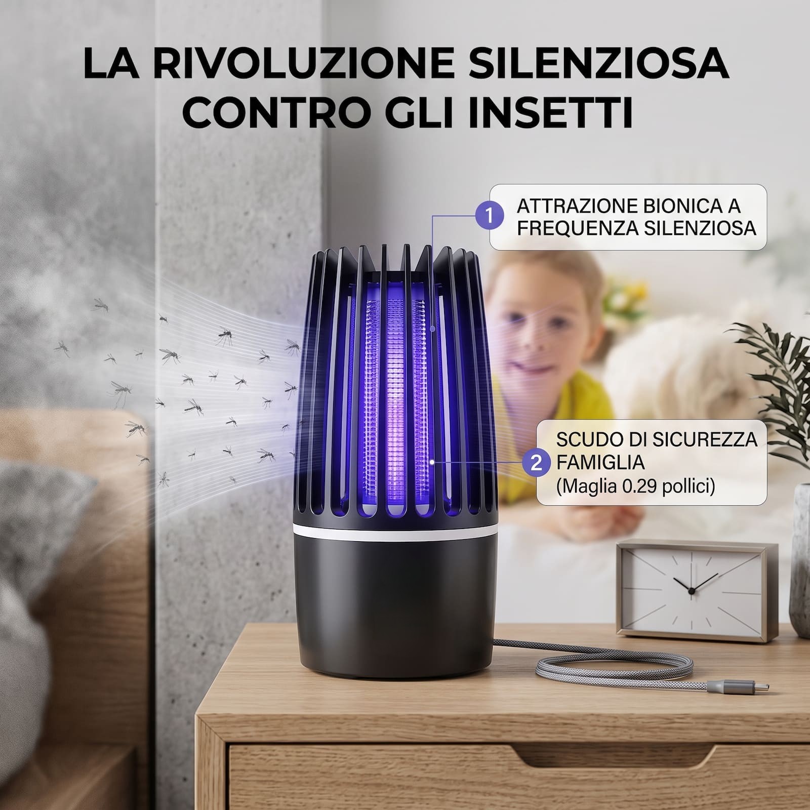 Lampada anti-zanzare ZanzaShield